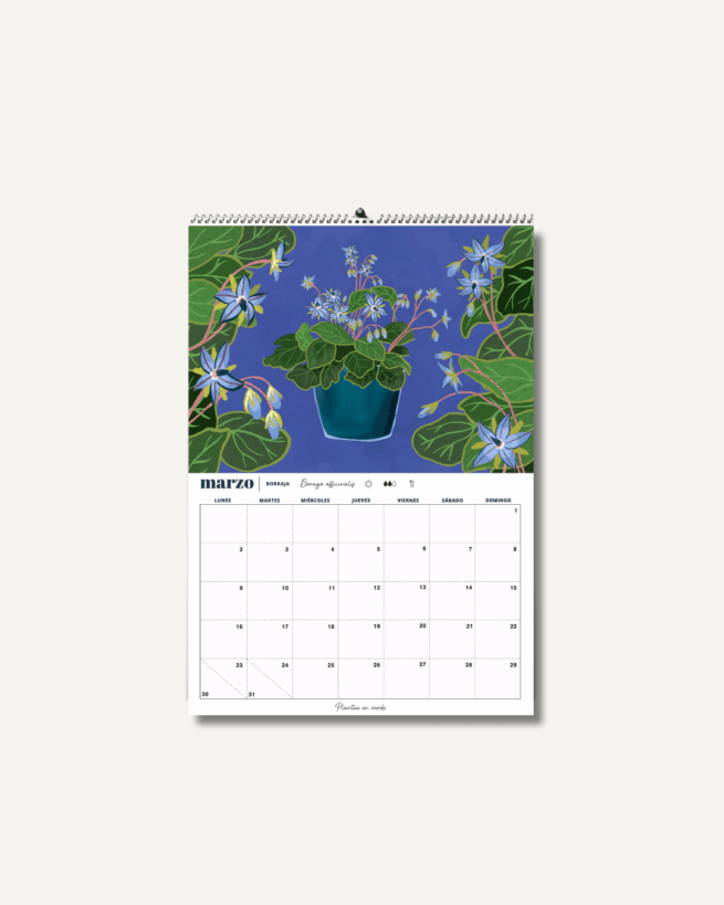 calendario botanico - marzo calendario botanico - marzo