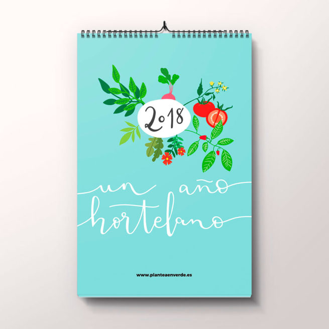 Calendario "Un año hortelano" en papel 2018 - Imagen 3