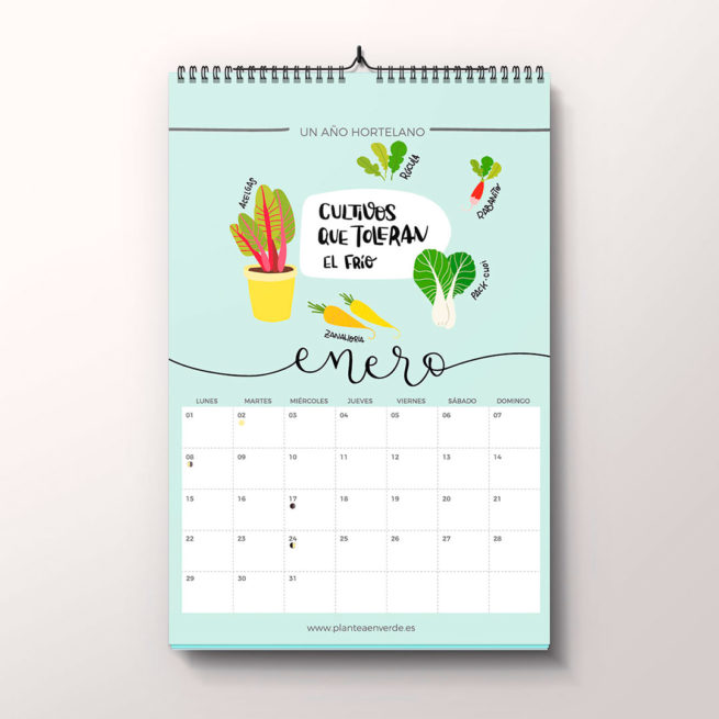 Calendario "Un año hortelano" en papel 2018 - Imagen 5