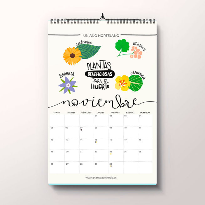 Calendario "Un año hortelano" en papel 2018 - Imagen 15