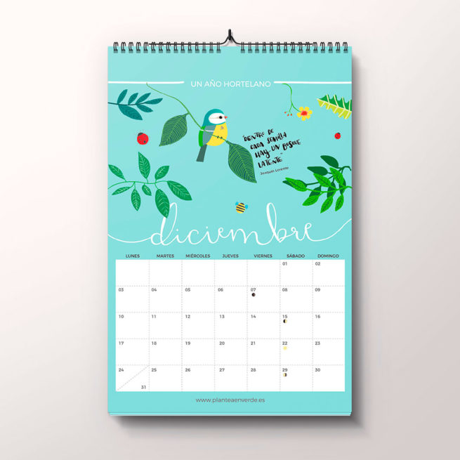 Calendario "Un año hortelano" en papel 2018 - Imagen 16