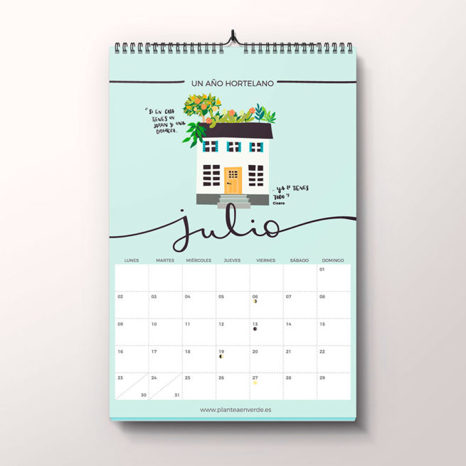Calendario "Un año hortelano" en papel 2018 - Imagen 11