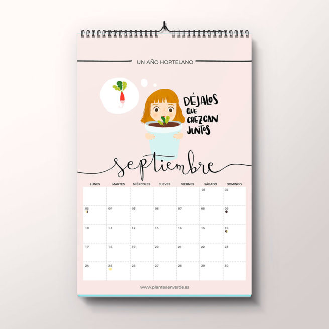 Calendario "Un año hortelano" en papel 2018 - Imagen 13